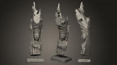 Indian sculptures India Tree Carving 3d model